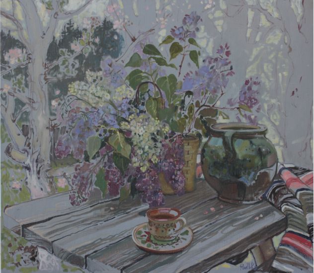 Korzh-Radko Ludmila, Jarní den 2013, olej na plátně, 70 x 80